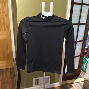 Under Armour Black Long Sleeve Kids Tee